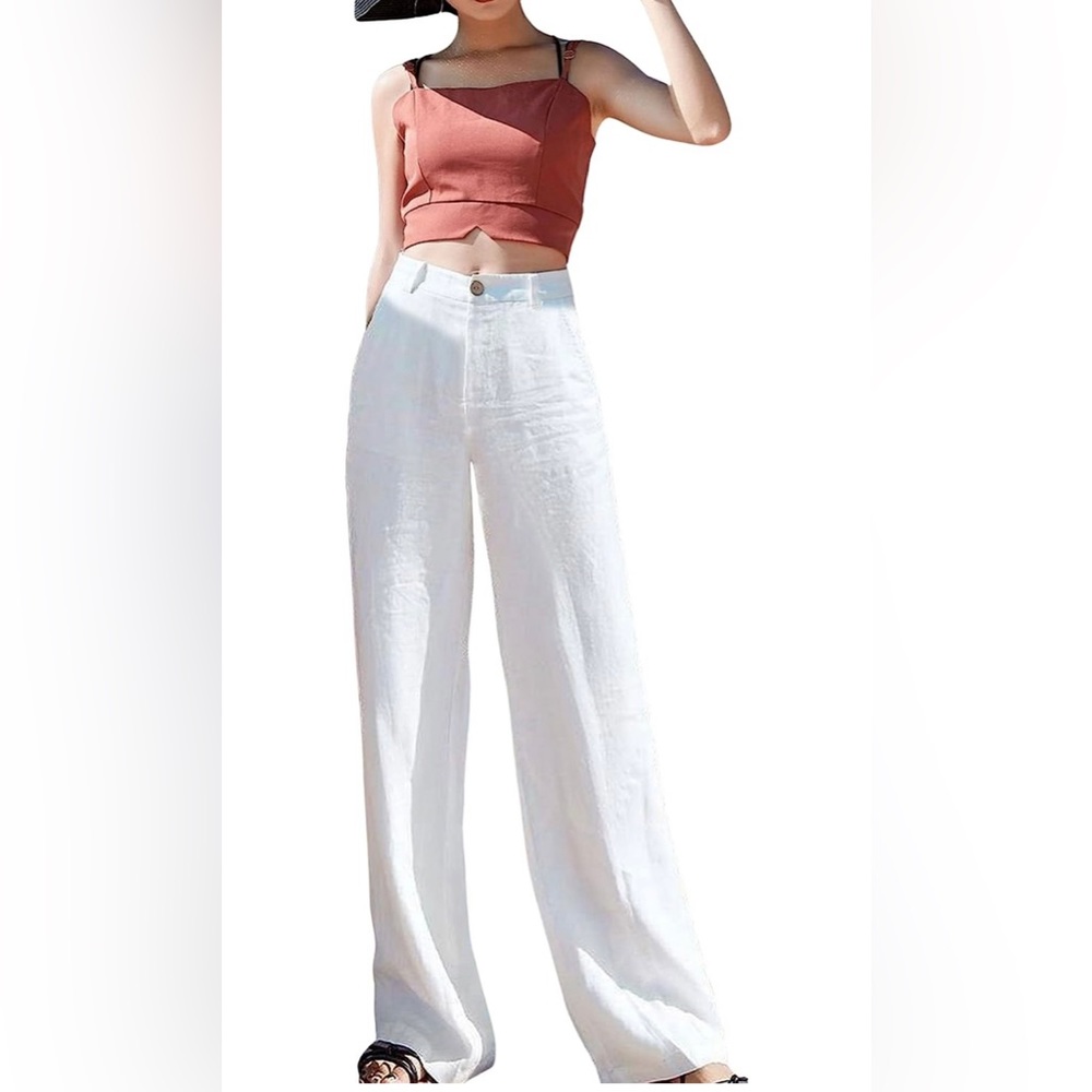 Women’s linen blend trousers